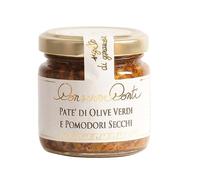 Conserve Conti - Patè di olive verdi e pomodori secchi - 4 vasetti da ml. 106/360 g - produzione artigianale siciliana