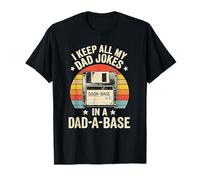 Conservo Tutte Le battute di Mio Padre in Un Floppy retrò Dada Base Maglietta