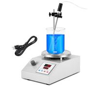 Consfly - Agitatore magnetico, miscelatore magnetico, visualizzazione digitale e riscaldamento termostato, temperatura ambiente a 250 ℃, capacità massima di agitazione di 3 L per agitazione della