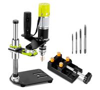 Consfly M3-M6 - Filettatrice elettrica verticale con morsa e 4 rubinetti strumento filettato regolabile per metallo e plastica, legno 100-200r/min 110V