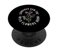 Considera come i fiori selvatici crescono Luca 12:27 versetto della Bibbia PopSockets PopGrip Adesivo