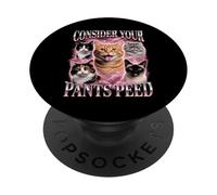 Considera i tuoi pantaloni pipì divertente gatto meme PopSockets PopGrip Adesivo