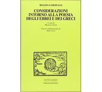 Considerazioni intorno alla poesia degli ebrei e dei greci