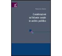 Considerazioni sul bilancio sociale in ambito pubblico
