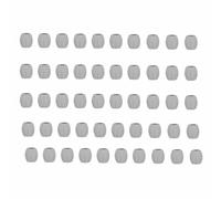 Consigili Jagwire Workshop Mini Tube Tops-Clear 50pcs Blanc