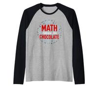 Consigli matematici Divertenti per Il Cioccolato Che Dice Sarcastico Maglia con Maniche Raglan