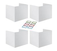 Consigli per la privacy per scrivanie per studenti-Apprendimento dei consigli di privacy 4pcs, divisori per la scrivania degli studenti, cartelle di privacy facili da pulire per scrivanie, prove dei d