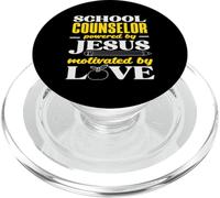 Consigliere scolastico alimentato da Jesus Love PopSockets PopGrip per MagSafe
