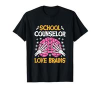 Consigliere Scolastico Amore Cervelli Divertente Halloween Scuola Maglietta