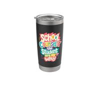 Consigliere scolastico Lo studente è il mio perché Bicchiere termico in acciaio inox doppia parete