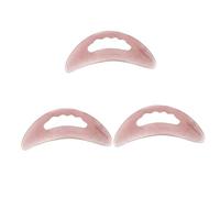 Consiglio Gua Sha 1/2/3 pezzi rosa collo raschiando pezzo resina naturale cera d'api viso raschiando massaggiatore massaggiante gamba viso per punto raschietto collo sollievo Strumenti Gua Sha