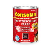 Consolan Colore resistente alle intemperie, marrone scuro, 0,75 ml