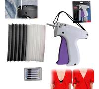 Consolbe - Dispositivo di fissaggio rapido per macchina da cucire, connettore istantaneo per indumenti, mini macchina da cucire rapida per indumenti, micro etichettatura per abbigliamento (bianco)