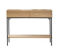 Console 2 Cassetti 1 Ripiano Decorazione in Legno - L100 cm