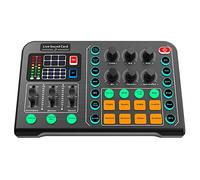 console audio， Interfaccia audio con mixer DJ e scheda, studio di produzione podcast portatile all-in-one for chitarra, streaming live