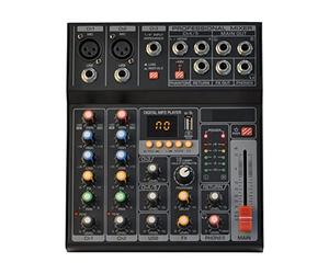 console audio， Mixer audio, portatile Bluetooth USB Play Record 5 canali PC Playback Chitarra 2 Mono 1 Stereo professionale Qualità