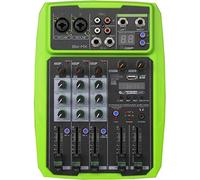 console audio， Mixer audio professionale, processore USB Bluetooth Reverb, alimentatore integrato da 48 V, riproduzione di più formati