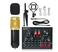 console audio， Mixer audio professionale Scheda USB 5.0 Cuffie esterne Microfono Adattatore for trasmissione in diretta Webcast Musica for giochi(Bm800v8 Small)