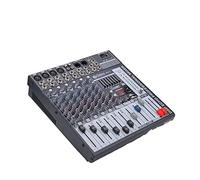 Console audio mixer stereo, Console di mixaggio di potenza a 8 canali, controller DJ, scheda audio con 24 effetti DSP, ingresso USB Bluetooth XLR Jack Aux, portatile e leggero