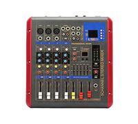 Console audio mixer stereo, Studio Mixing Desks, mixer audio professionale a 4 canali con effetti sonori, controller di interfaccia USB, mixer audio di potenza for DJ