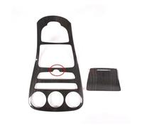 Console Centrale Auto Per Benz W205 Per GLC X253 2015-2019 Grano Legno Nero Interni Centro Controllo Cambio Pannello Decor Copertura Trim(With clock)