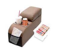 Console centrale compatta console bracciolo marrone Jeep CJ + Wrangler YJ ann...