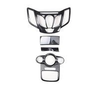 Console centrale Per Ford Fiesta 2009 2010 2011 Parti di decorazione per interni auto Console centrale Copertura per portiera Adesivi Centro Console Panel Trim (Size : 4)