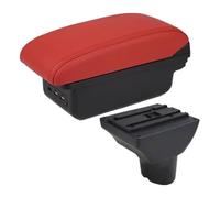 Console Centrale Per Hyundai I20 2009-2018 Bracciolo Scatola Portaoggetti Centrale Per Auto Parti Interne Accessori Speciali Per Retrofit(B4 Red 3usb)