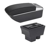 Console Centrale Per Skoda Per Fabia 2 2007 2008 2009 2010 2011 2012 2013 2014 Bracciolo Box Auto Retrofit Parti Stoccaggio Accessori Interni(D2 Black Line No Usb)