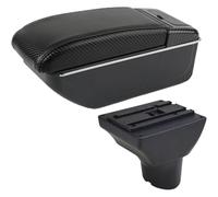 Console Centrale Scatola Per Seat Per Ibiza 6j Per Ibiza 6L Bracciolo Box Centrale Contenuto Scatola Di Immagazzinaggio Interfaccia Levier Pomello Del Cambio Copertura(A Black Lin No Usb)