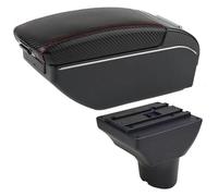 Console Centrale Scatola Per Seat Per Ibiza 6j Per Ibiza 6L Bracciolo Box Centrale Contenuto Scatola Di Immagazzinaggio Interfaccia Levier Pomello Del Cambio Copertura(C Red Line 7 Usb)