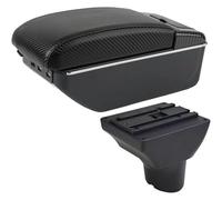 Console Centrale Scatola Per Seat Per Ibiza 6j Per Ibiza 6L Bracciolo Box Centrale Contenuto Scatola Di Immagazzinaggio Interfaccia Levier Pomello Del Cambio Copertura(B Black Lin 7 Usb)