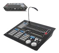 Console D-MX 512,Controller per Illuminazione Da Palco,Pannello Controller per Console Di Illuminazione Da Discoteca per Dj,Controller per Luci Dj a 16 Canali,Mixer Luci,Per Feste,Matrimoni,Spettacolo