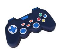 Console da gioco con matite: astuccio per matite per giocatori a prova di caduta di grande capacità con cerniera resistente e design divertente della consolle | Scrivania da viaggio, blu, Vedi la