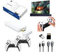 Console Da Gioco Retrò Zeus, Stick Da Gioco Zeus Retro 4K, Console Da Gioco Retrò Wireless, Stick Per Videogiochi Plug And Play Integrato Con Oltre 20000 Giochi Controller Wireless ,128g 30000+games