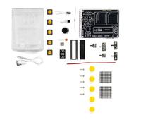 Console di gioco con 51 microcontrollori per esercitazioni di saldatura e giochi di serpente/corse Display a punti LED Componenti elettronici Set di gioco