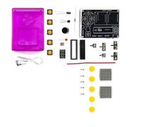 Console di gioco con 51 microcontrollori per esercitazioni di saldatura e giochi di serpente/corse LED Dot Display Game Set