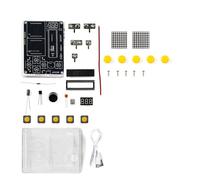 Console di gioco con 51 microcontrollori per esercitazioni di saldatura e giochi di serpente/corse LED Dot Display Game Set