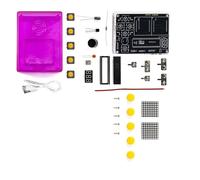 Console di gioco con 51 microcontrollori per esercitazioni di saldatura e giochi di serpente/corse LED Dot Display Set da gioco classico