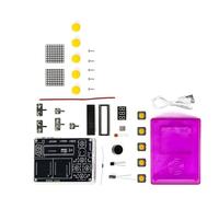 Console di gioco con 51 microcontrollori per esercitazioni di saldatura e giochi di serpente/corse LED Dot Display Game Set