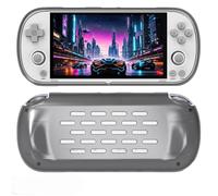 Console di gioco Custodia protettiva, Per Trimui Smart Pro, Caso di TPU Pacchetto completo Fit sottile Anti-sismica Anti-caduta Antiscivolo Caso (Translucent Black)