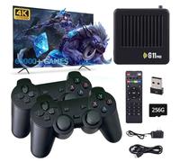 Console di gioco LAISHUNN G11 Pro, HDMI 4K, due controller wireless a 2,4 GHz, oltre 60.000 giochi retrò, oltre 40 simulatori Plug & Play (256 GB)