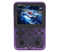 Console di Gioco Portatile D007 Console di Gioco retrò con Schermo a Colori Open Source con Accessori per la Ripresa dei Tasti con Direzione Incrociata (Viola trasparente)