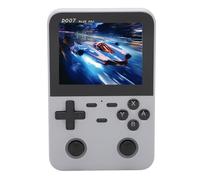 Console di Gioco Portatile D007 Console di Gioco retrò con Schermo a Colori Open Source con Accessori per la Ripresa dei Tasti con Direzione Incrociata (SILVER)