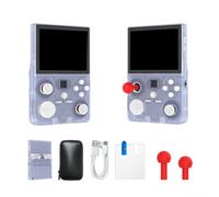 Console di gioco portatile open source, DC35V con schermo HD da 3,5 pollici, multiplayer di gioco retrò WiFi con vibrazione divertimento portatile (blu)