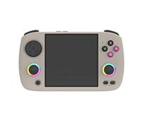 Console di gioco portatile, per console portatile retrò RG CubeXX con schermo IPS da 3,95 pollici, 8000 giochi, WiFi 5G, supporto batteria 3800 mAh per uscita TV (grigio-32 + 128 G)