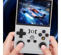 Console di Gioco Portatile R36Pro retrò, Schermo da 3,5 Pollici, Linux Open Source, Giocatore di Videogiochi Portatili di 18000+ GMES per Bambini (64GB)