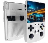 Console di gioco portatile, R40XX schermo da 4,2 pollici 128G con sistema Linux, dispositivo di gioco retrò a due giocatori compatibile Bluetooth (bianco)