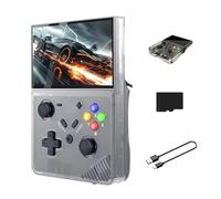 Console di gioco portatile retrò M18 con batteria ricaricabile da 4000mAh,console di gioco portatile da 4,3pollici R43 Pro con 20000/30000+giochi,lettore di videogiochi arcade (64g,pelle)
