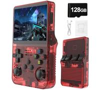 Console Di Gioco Portatile Retrò R36S-Display IPS Da 3,5 ", Batteria Da 3500mAh Da 21000 Giochi Classici, Mini Console Di Gioco Portatile Con Sistema Linux-Red||128G